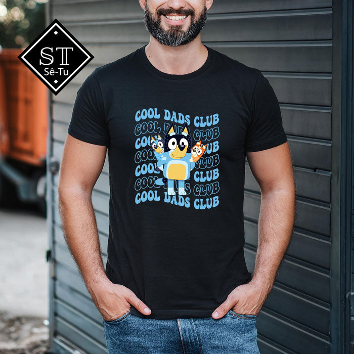 Camiseta azul del Cool Dads Club
